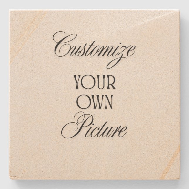 Porta copos de Pedra de Imagem Personalizada (Frente)