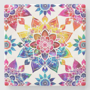 Porta copos de Pedra de Mandala