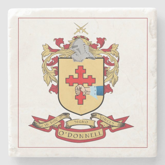 Porta copos de pedra de mármore de O'Donnell (Frente)