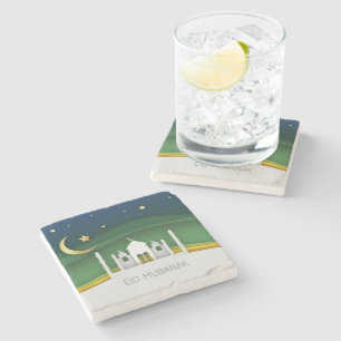 Porta copos de Pedra de Mesquita Cortada de Papel 