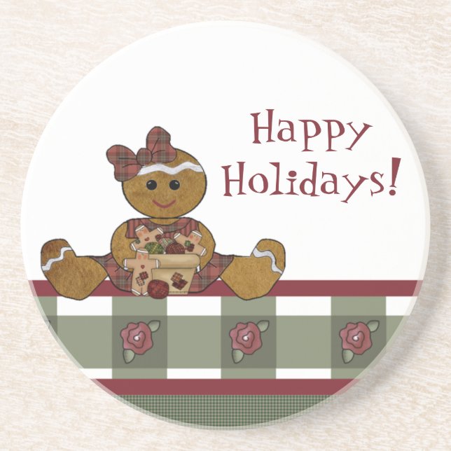 Porta copos de Pedra de Natal (Frente)