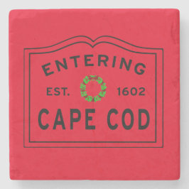 Porta copos de Pedra de Natal de Cape Cod