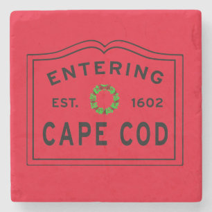 Porta copos de Pedra de Natal de Cape Cod