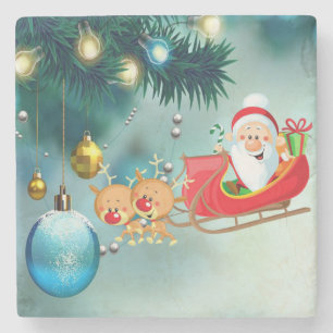 Porta copos de Pedra de Natal, Papais noeis