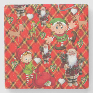 Porta copos de Pedra de Natal, Papais noeis