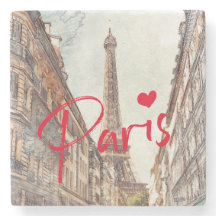 Porta copos de pedra de Paris