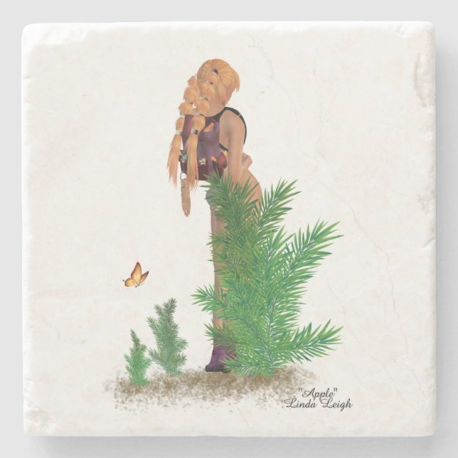 Porta copos de Pedra de Pedra de Pinup de Hiker Re (Frente)