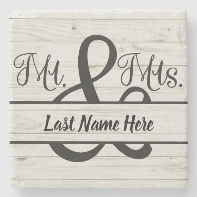 Porta copos De Pedra De Presente De Casamento (Frente)