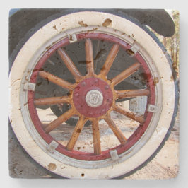 Porta copos de Pedra de Roda do Carro Antiquada