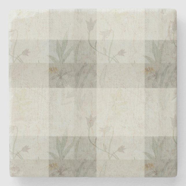 Porta copos de Pedra do Flor Selvagem (Frente)