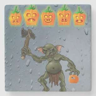 Porta copos de Pedra do Halloween Marble, Goblin