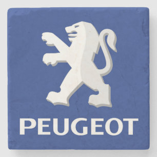 Porta copos de Pedra do Logotipo Peugeot