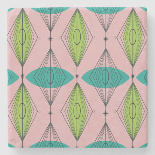 Porta copos de Pedra do Marble do Ogee Rosa Atômi