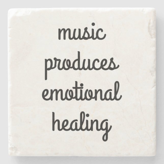 Porta copos de Pedra do Mármaco com Cura Emocional (Frente)