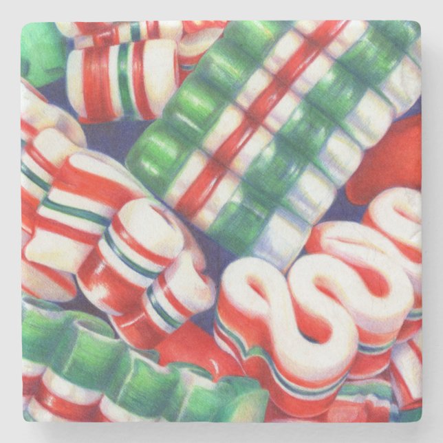 PORTA COPOS de Pedra do Mármore de Fenda (Frente)