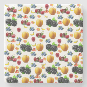 Porta copos de Pedra do Mármore de fruta