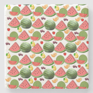 Porta copos de Pedra do Mármore de fruta