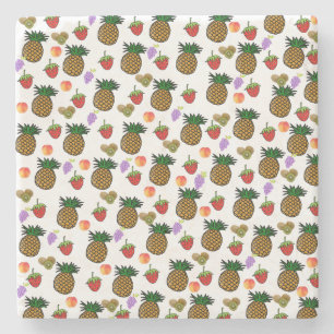 Porta copos de Pedra do Mármore de fruta