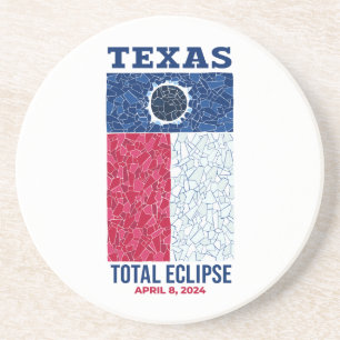 Porta copos de Pedra Eclipse Total do Texas, Round