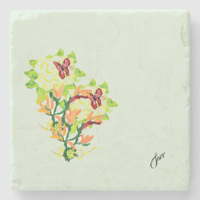 Porta copos de Pedra : Época Asiática de Beleza (Frente)