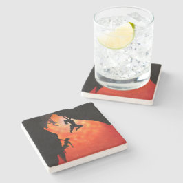 porta copos de pedra escaladora