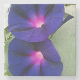 Porta copos de pedra floral