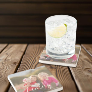 Porta copos de Pedra Fotográfica da Família