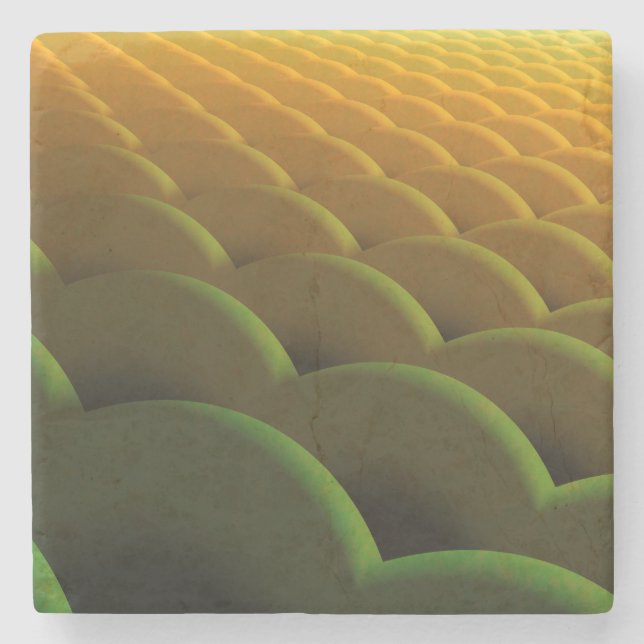 Porta copos de Pedra Fractal Scales (Frente)