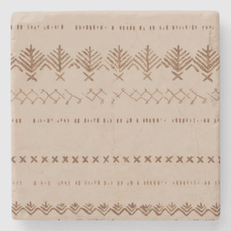 Porta copos de pedra geométrica da fronteira triba