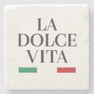 Porta copos de Pedra Italiana da Dolce Vita