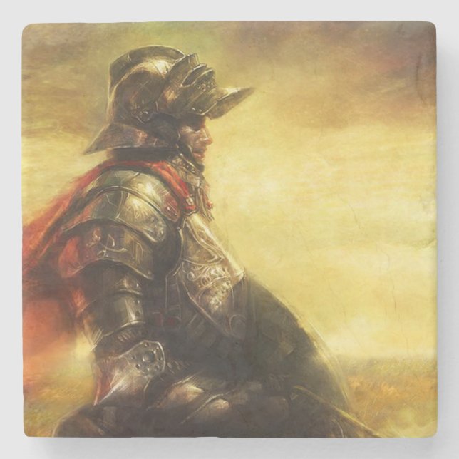 Porta copos de pedra King Arthur (Frente)