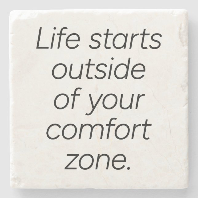 Porta copos de Pedra Marble da Zona de Conforto (Frente)