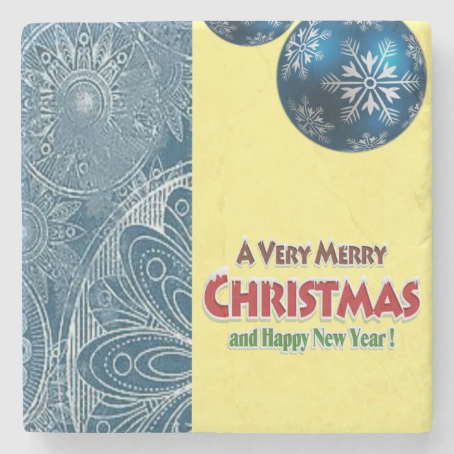 Porta copos de Pedra Marble no Natal (Frente)