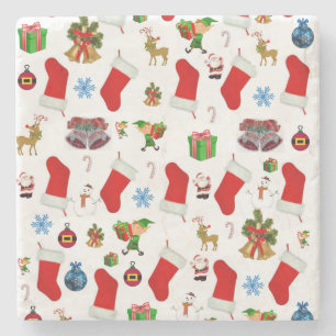 Porta copos de Pedra Marble no Natal