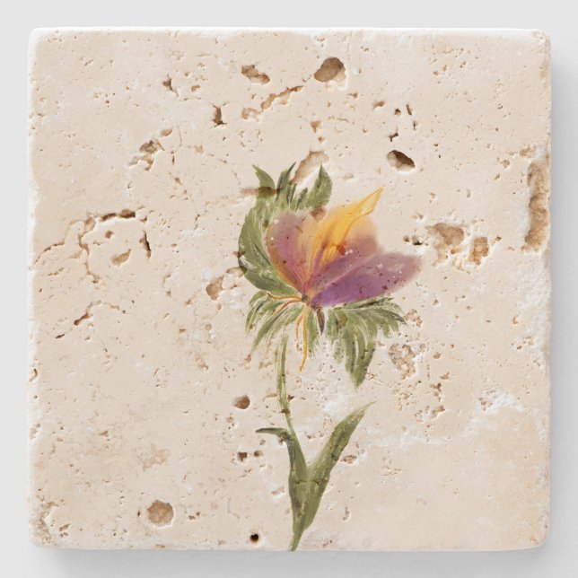 Porta copos de pedra mármore (Frente)