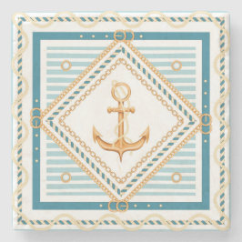 Porta copos de pedra náutica