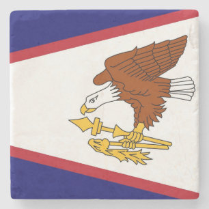 Porta copos de pedra Patriótica com bandeira Samo