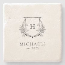 Porta copos de Pedra Personalizada de Luxo Clássic