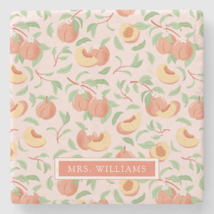 Porta copos de Pedra Personalizada do Peach Stone