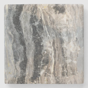 Porta copos de pedra preta & cinzas colorida