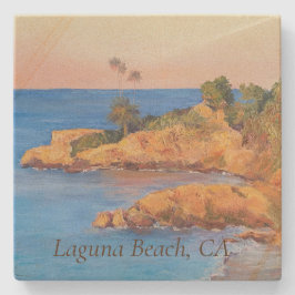 Porta copos de pedra quadrada