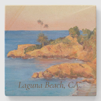 Porta copos de pedra quadrada