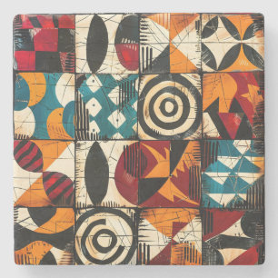 Porta copos de Pedra Tribal Africana