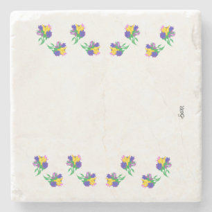 Porta copos de pedra : Tulipas