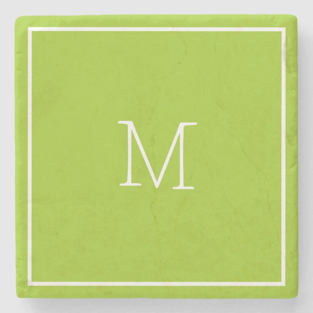 Porta copos de Pedra Verde Avocado (Frente)