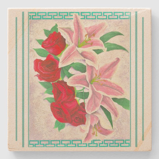 Porta copos de pedra Xochitl (Frente)