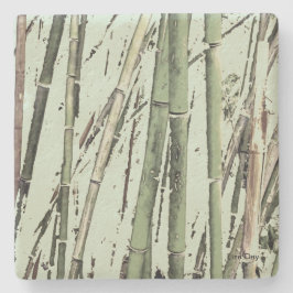 porta copos de pedra "Zen Bamboo"