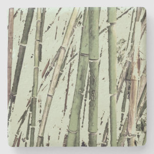 porta copos de pedra "Zen Bamboo"