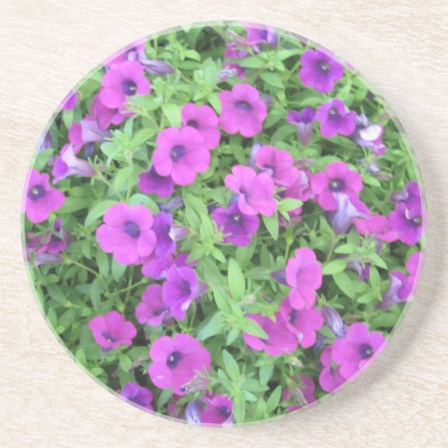 Porta copos de Petunias Roxo (Frente)