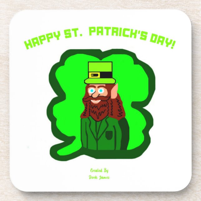Porta copos de plástico com Duro magro do Leprecha (Frente)